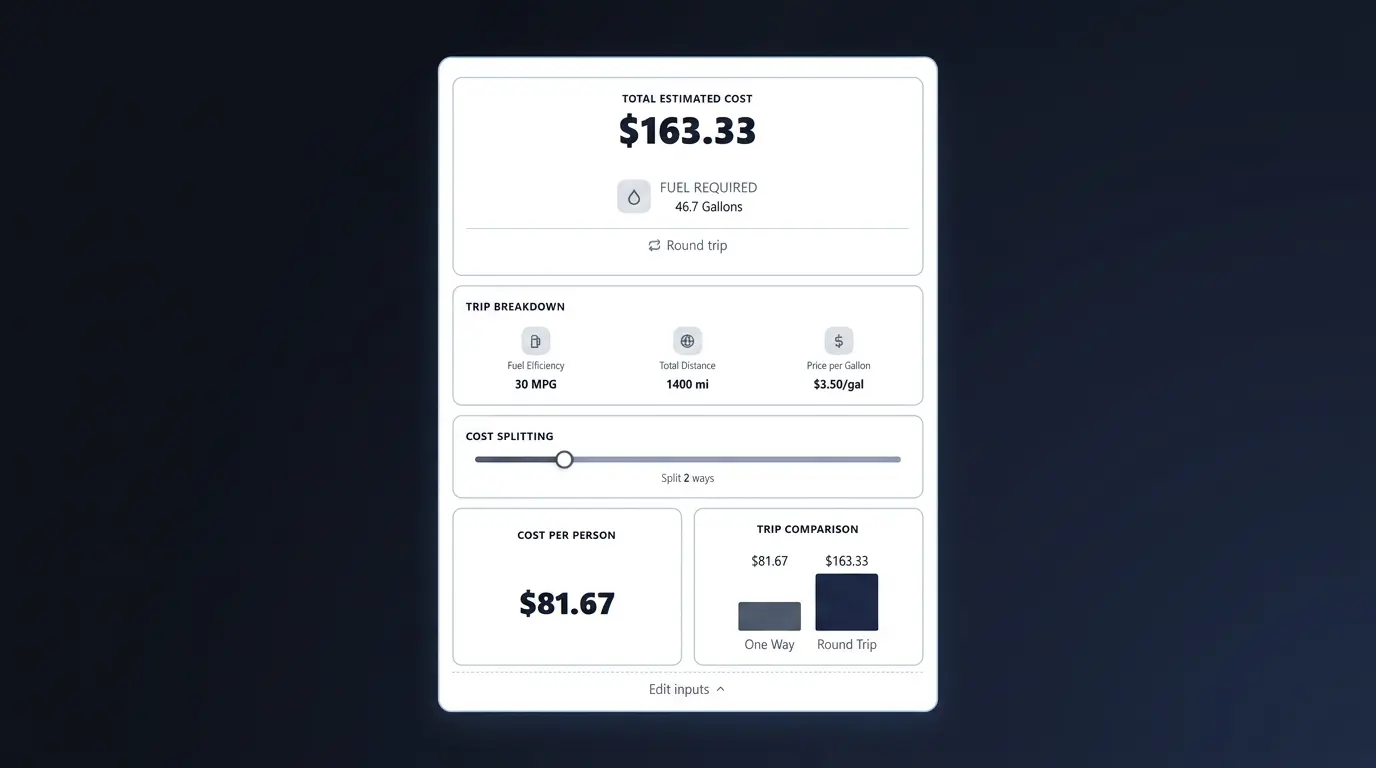 Calculator styled with modern theme preset